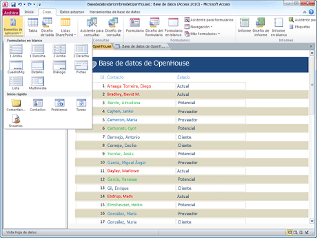 Desarrollar su propia base de datos inmediatamente y usar color y formato para resaltar los puntos importantes