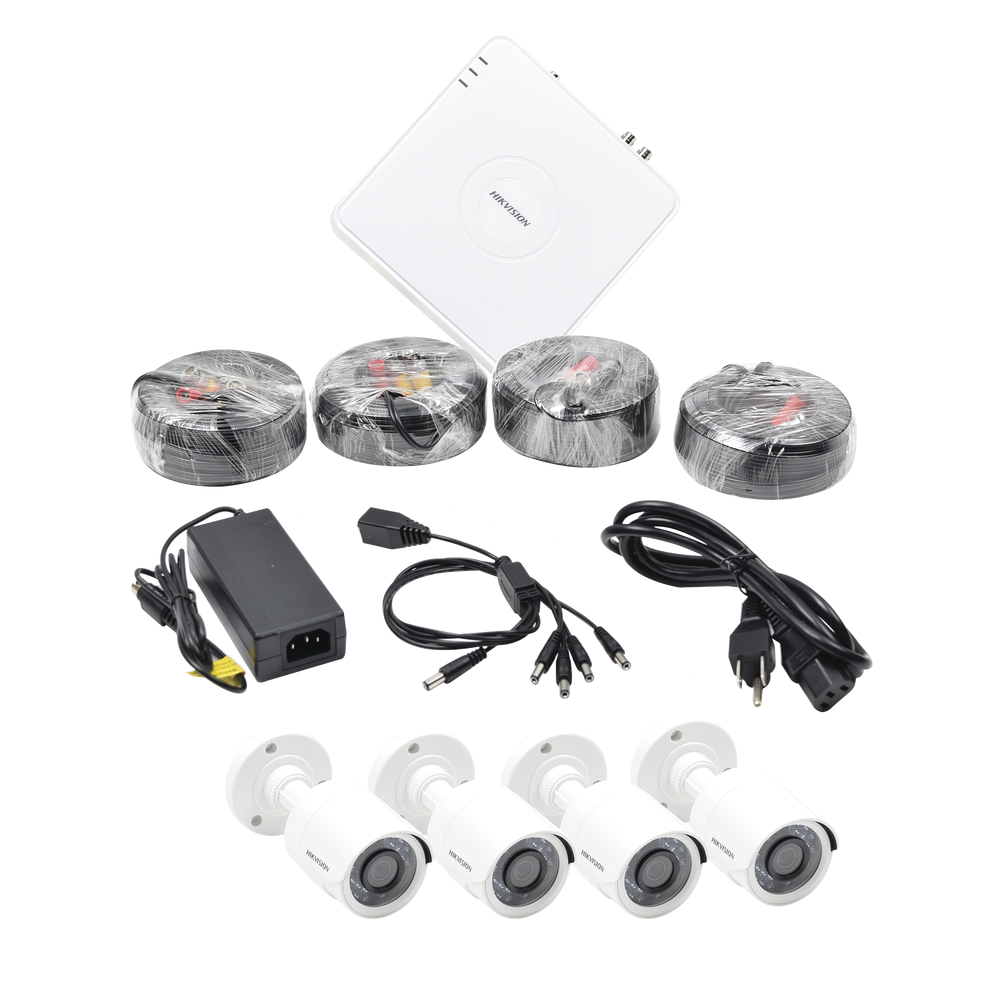 Kit Turbo Hd Sistema Completo De Cctv Hikvision Hik Kit P Hik