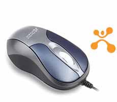 MINI MOUSE PERFECT CHOICE OPTICO RETRACTIL USB PLATA/NEGRO PC-043645