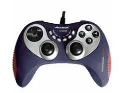 Game Pad Acteck Xtreme Shock Pro 2, 8 botones de acci�n, 2 Sticks an�logos, 2 motores de vibraci�n,