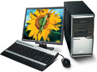 Acer Power PD 915 1G 160Gb DVDRW Gigalan