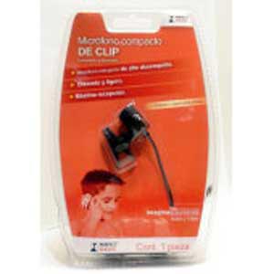 MICROFONO COMPACTO CLIP ALTO DESEMPE�O DE SOLAPA EN COLOR NEGRO