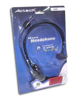 AUDIFONO DIADEMA MONOAURAL COLOR NEGRO