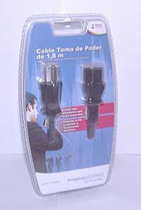 CABLE TOMA DE PODER CPU COLOR NEGRO