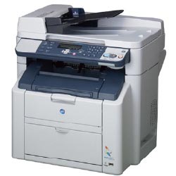 Multifuncional laser color Minolta 2480 impresora, fax, copiadora, scanner,