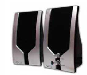 BOCINAS COLOR NEGRO PLATA DE 330 WATTS