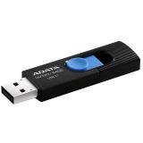 Memoria USB ADATA 64GB USB 3.2 (retrocompatible con 3.0 y 2.0) diseño deslizante sin tapa. Negro/Azul  AUV320-64G-RBKBL - 