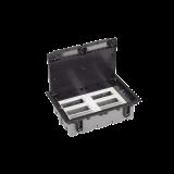 Caja Para Instalación en Piso Falso para Voz, Datos o Contactos Eléctricos / Capacidad para 6 Módulos / Espacio Embellecedor en la Tapa / Profundidad Ajustable de 90 a 120 mm / Los Módulos se Adquieren Aparte / (SF610/14CY) SM-CPF-6
