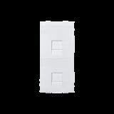 Módulo Color Blanco Con 2 Espacios para Jacks Keystone para Instalarse en la caja de Pavimento / (S76B/9) SM-FP-2-KEY