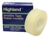 CINTA 3M 6200 INVISIBLE HIGHLAND 0.19 X 33M PZA 620018X33