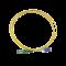 Jumper de Fibra Óptica Monomodo 9/125 LC/UPC-LC/APC, OFNR (Riser), 2.0 mm, Dúplex, amarillo, 3 met