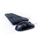 Vorago KM-104 teclado Ratón incluido Universal USB QWERTY Español Negro