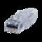 Plug RJ45 Cat6 de 3 Piezas, Para Cable UTP de Calibre 23-24 AWG, Chapado en Oro de 50 micras, Paquet