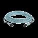 Jumper de Fibra Optica Multimodo 50/125 OM3, LC-LC Duplex, OFNR (Riser), Color Aqua, 50 Metros FX2ER