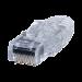 Plug RJ45 Cat6 de 3 Piezas, Para Cable UTP de Calibre 23-24 AWG, Chapado en Oro de 50 micras, Paquet