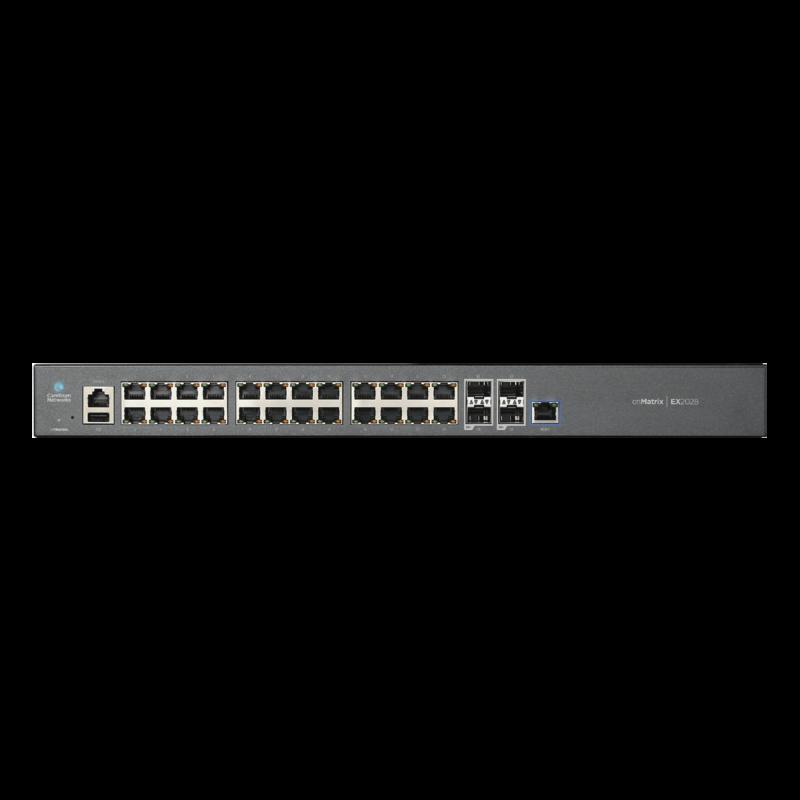 Switch cnMatrix EX2028 capa 3 de 28 puertos (24 Ethernet Gigabit, 4 SFP+) administración desde la N