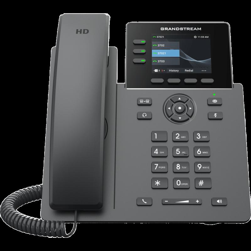 Teléfono IP Grado Operador / 3 Líneas / 12 Botones Virtuales Multiuso / Pantalla LCD 2.8 Pulgadas