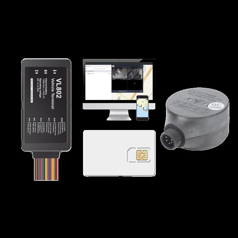 Kit localizador vehicular / 4G LTE / BLE / RS485 / Audio dos vias (requiere accesorios) / incluye SI