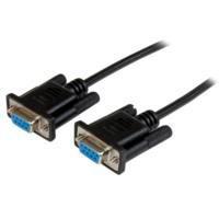 CABLE DE 2M NULO DE MÃDEM SERIAL RS232 DB9 - HEMBRA A HEMBRA - COLOR NEGRO - STARTECH.COM MOD. SCNM9FF2MBK SCNM9FF2MBK