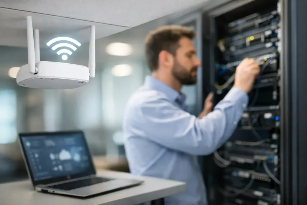 Cómo instalar una red WiFi empresarial segura