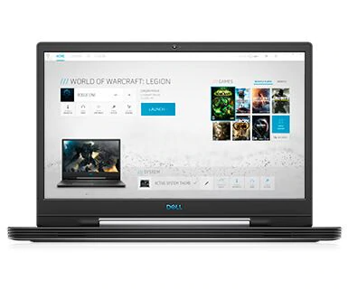 Centro de comando Alienware en la serie G de Dell