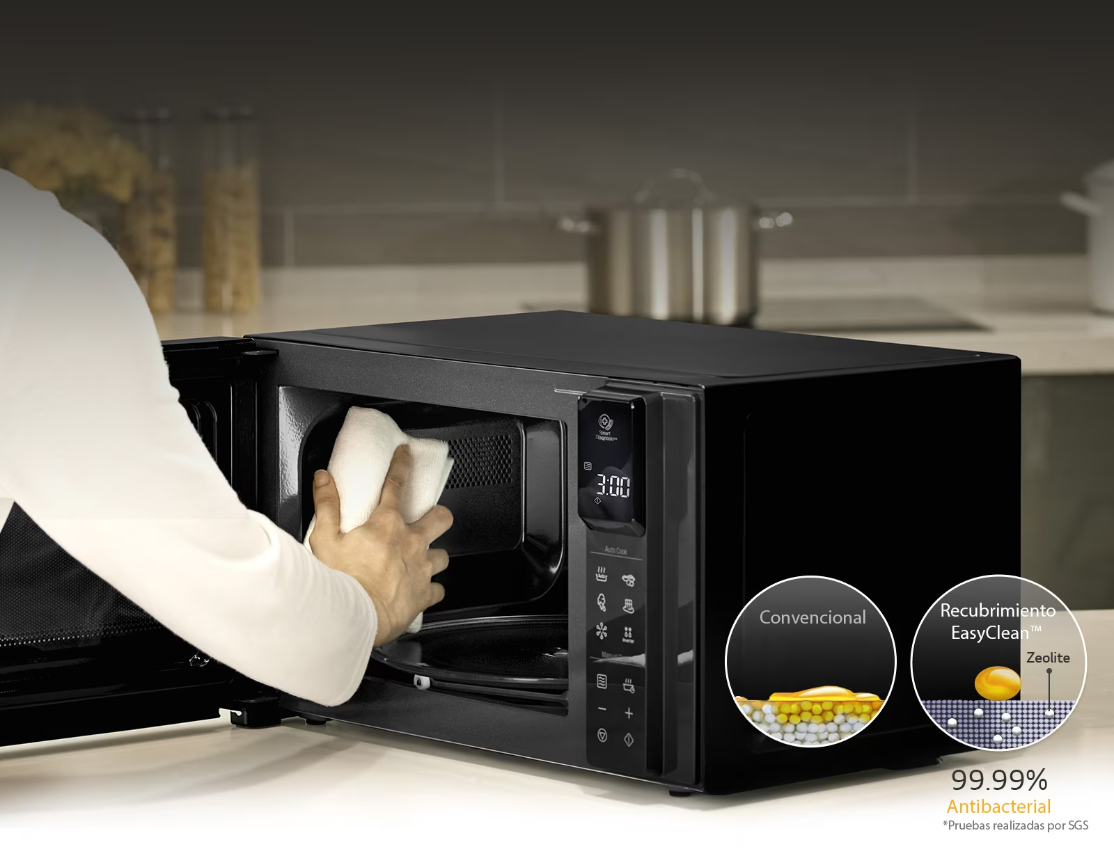 EasyClean™ 99.99% Antibacterial1