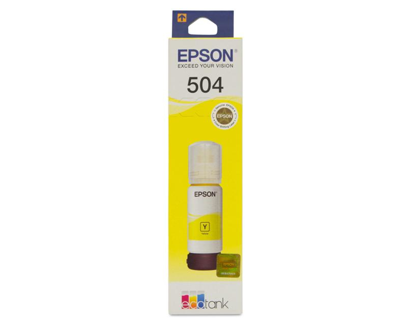 CARTUCHO EPSON MODELO T504 AMARILLO, PARA L4150, L4160, TINTA DYE T504420-AL