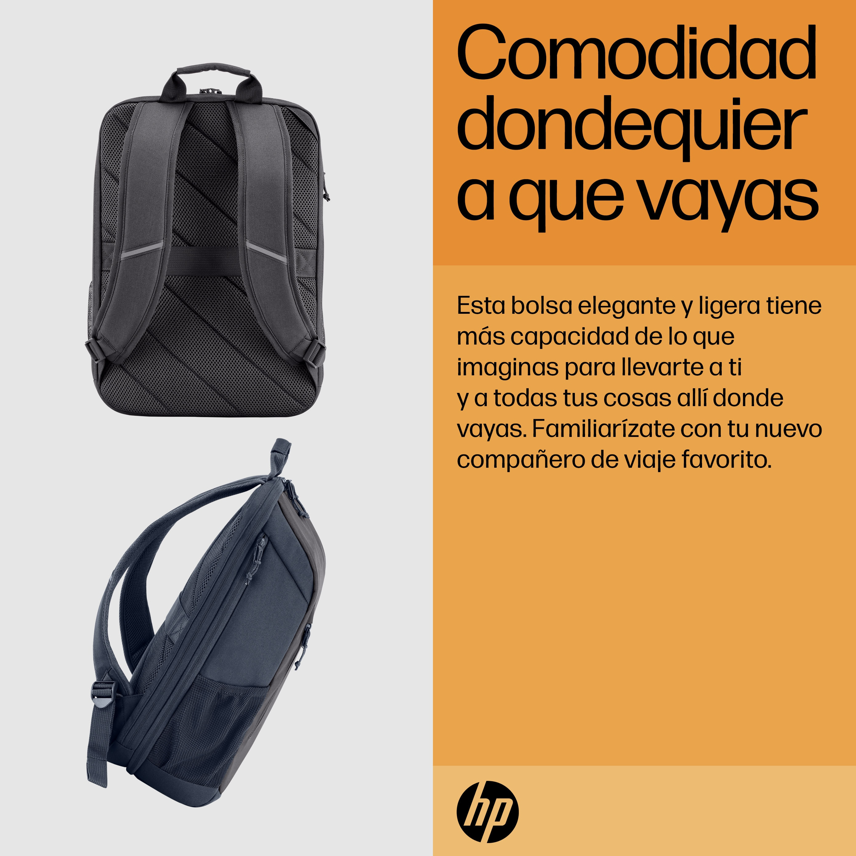 Pulgadas Mochila HP Travel Para Portátil 30L, Anti-robo Con