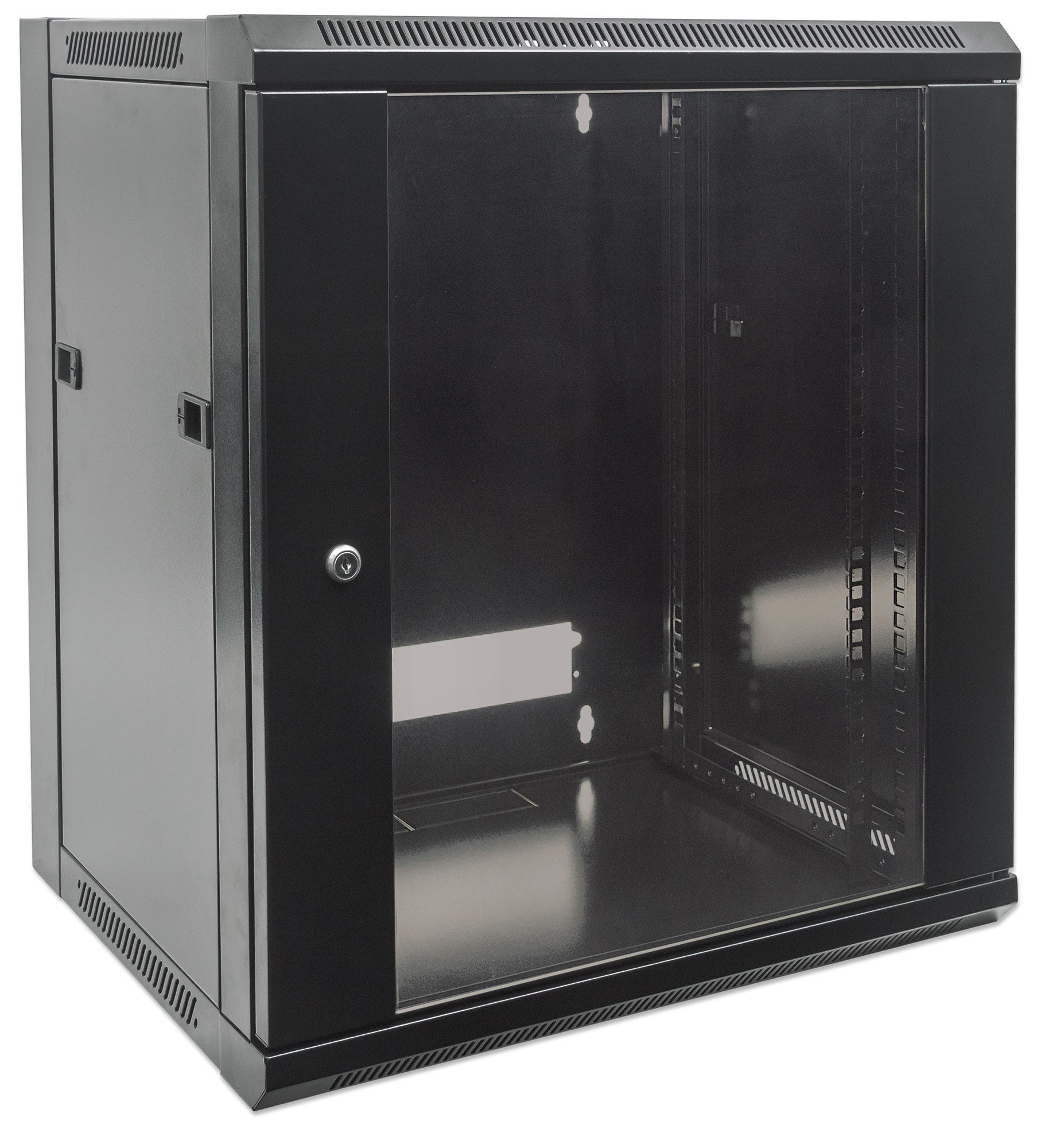 GABINETE RACK CERRADO 19" 6U MONTAJE PARED 570X450 DESARMADO 711715