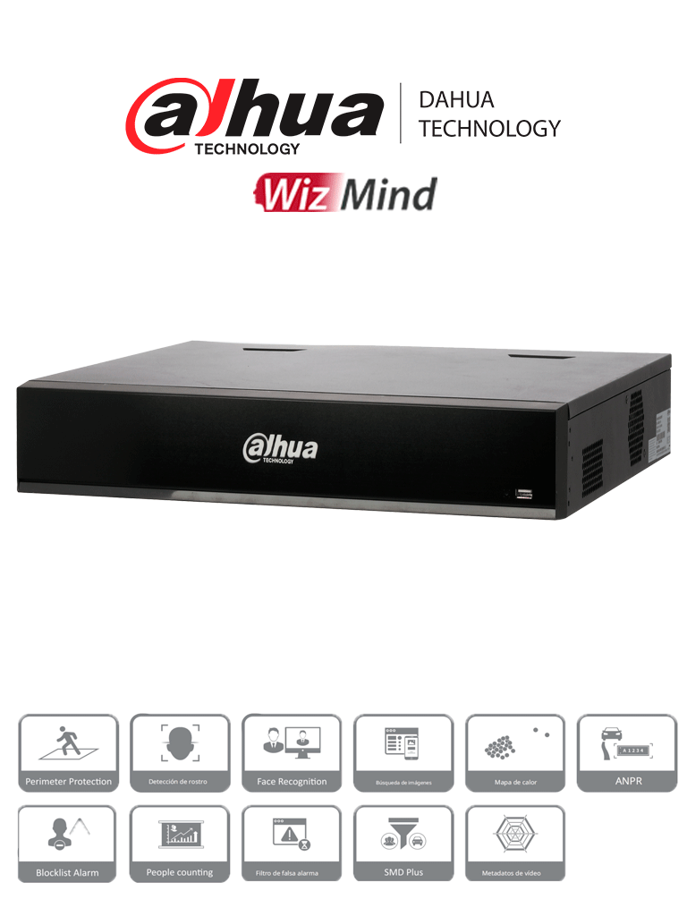 DAHUA DHI-NVR5432-EI/ NVR de 32 Canales IP 4K/ WizSense/ Smart H.265 ...