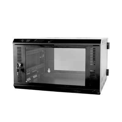 Gabinete para Montaje en Pared Cuerpo Abatible con Rack 19" de 6 Unidades
