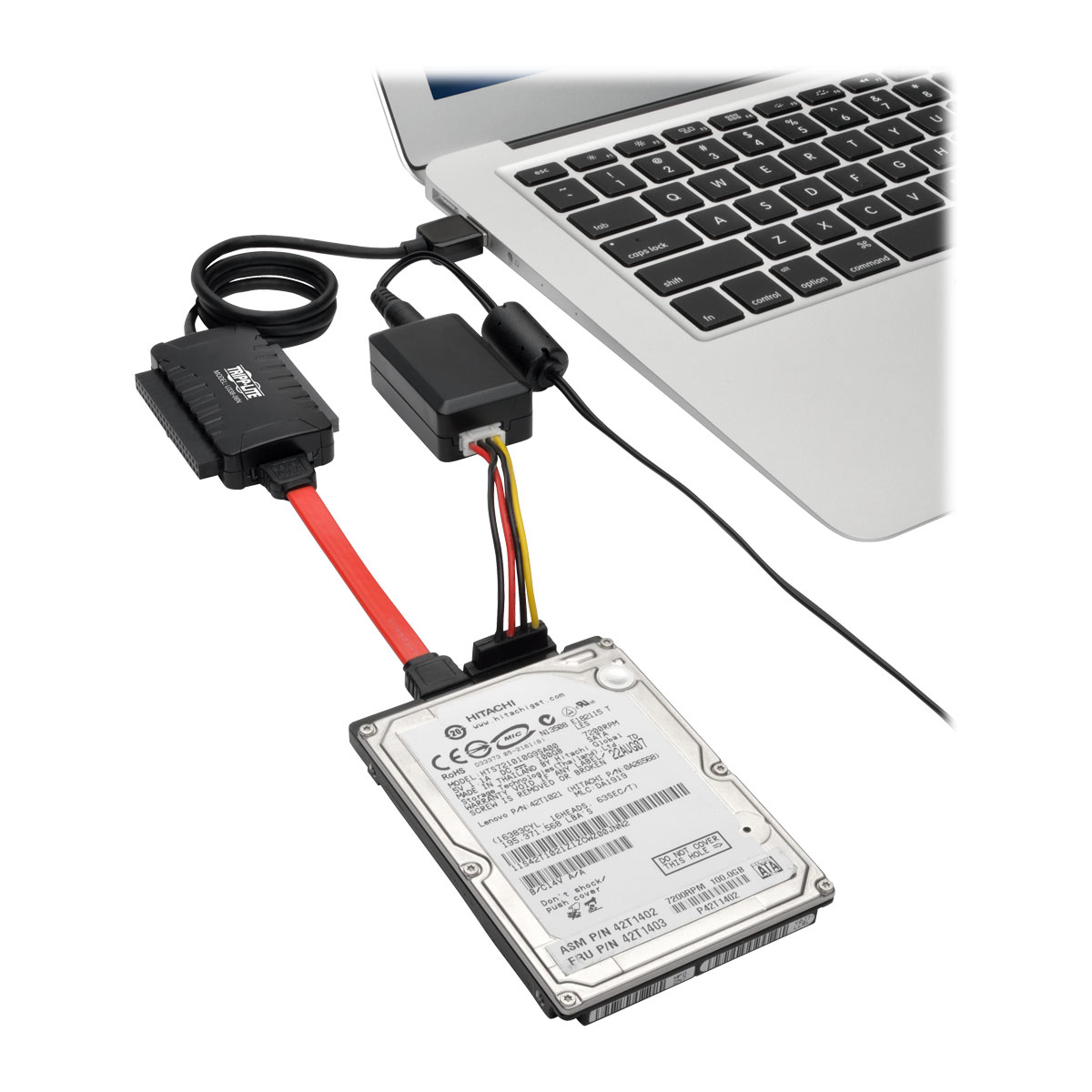 ADAPTADOR USB 3.0 A SATA/IDE DISCO DUROS 2.5, 3.5, 5.25 U33806N