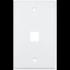 Placa de Pared (Face Plate) / 1 Puerto / Color Blanco / Caja con 20 Piezas / ABS DS-1FPA1-A