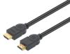 Cable HDMI 2.0 CL3 M-M de 5 m - 4K@60Hz, 18 Gbps, Ethernet, HDR, ARC, doble blindaje y contactos dor
