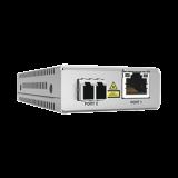 Convertidor de medios gigabit ethernet a fibra óptica, conector LC, multimodo (MMF), distancia de 220 hasta 500 m, con fuente de alimentación multi-región AT-MMC2000/LC-960