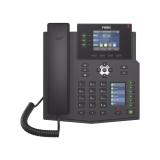 Teléfono IP Empresarial nivel Carrier, 12 lineas SIP con pantalla LCD de 2.8 pulgadas a color, 6 teclas DSS/BLF, puertos Gigabit, IPv6, Opus y conferencia de 3 vías, PoE X4U