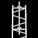 Brazo para Sección #4 Torre Titan con Herrajes y Mástil de 6\' (1.8m). TRY-TFM4