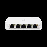 Switch UniFi Administrable Compacto de 5 Puertos 10/100/1000 Mbps, soporta entrada de PoE 802.3af/at USW-FLEX-MINI