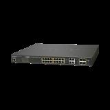 Switch administrable L2, 16 puertos 10/100/1000T Ultra PoE + 4 puertos Gigabit Combo TP/SFP GS-4210-16UP4C