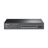 Switch PoE JetStream SDN Administrable 8 puertos 10/100/1000 Mbps + 2 puertos SFP, 8 puertos PoE, 150W, administración centralizada OMADA SDN TL-SG2210MP