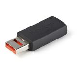 ADAPTADOR DE CARGA USB CON BLOQUEO DE DATOS-SOLO DE CARGA M/F USBSCHAAMF