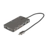 ADAPTADOR MULTIPUERTOS USB C HDMI O VGA USB 3.0 PD 100W DKT30CHVSDPD
