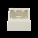 Caja de Pared Superficial Doble, con Divisor Opcional, uso Universal con Placas de Pared, Color Blanco Mate JBP2DIW