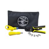 Kit de Instalación de cable UTP con Estuche (Desforrador + Ponchadora + Ponchadora 110). VDV026212