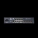 Switch cnMatrix WISP TX1012-AC-P de 8 puertos PoE y 4 SFP+, 200 W,  Capa 2,  gestión gratuita desde la nube MX-TX1012GXPA-00