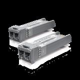 UFiber Módulo SFP+ 10G, transceptor MiniGibic MultiModo 10 Gbps, distancia 300m, conectores LC, paquete de 2 piezas UACC-OM-MM-10G-D-2