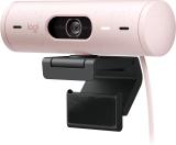 Cámara Web Logitech Brio 500 FHD Resolución 1080p Corrección Iluminación Encuadre Automático Color Rosa 960-001418