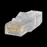 Plug RJ45 Cat6A, Para Cable UTP de Calibre 26 AWG, Chapado en Oro de 50 micras, Paquete de 100 piezas SP6X88SD-C