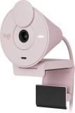 Cámara Web Logitech Brio 300 1080p USB-C con Corrección Iluminación Automática Micrófono Color Rosa 960-001446