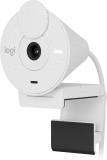 Cámara Web Logitech Brio 300 1080p USB-C con Corrección Iluminación Automática Micrófono Color Blanco Crudo 960-001440